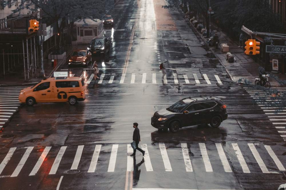 pedestrian crosswalk fault